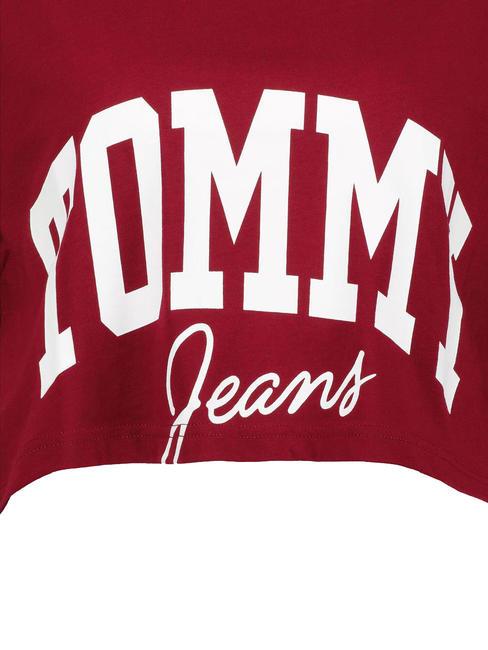 TOMMY JEANS New Varsity T-Shirt in cotone rouge - T-shirt e Top Donna