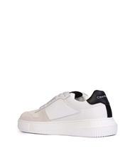 CALVIN KLEIN CK JEANS CHUNKY Sneakers in pelle bright white/creamy white/oyster m - Scarpe Uomo - 3