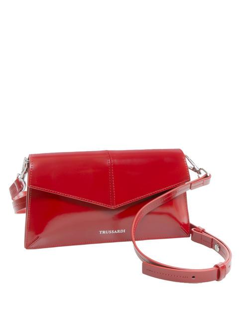SALIS Pochette in pelle lucida cherry - Portafogli Donna