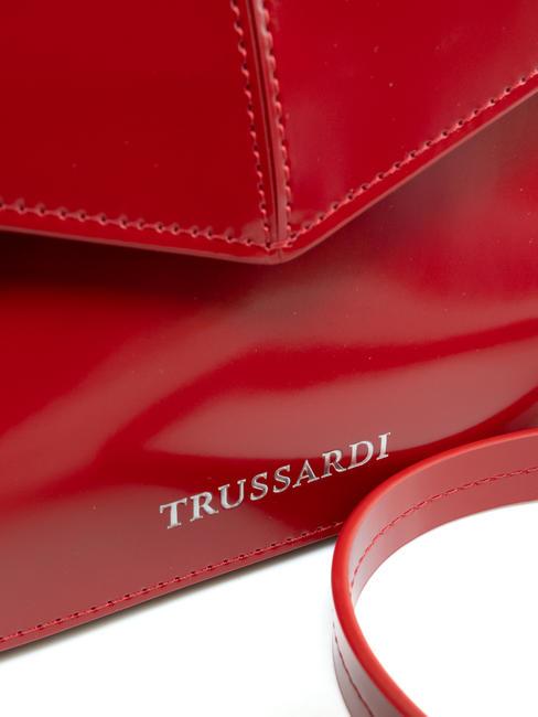 SALIS Pochette in pelle lucida cherry - Portafogli Donna