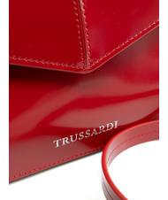 TRUSSARDI SALIS Pochette in pelle lucida cherry - Portafogli Donna - 3