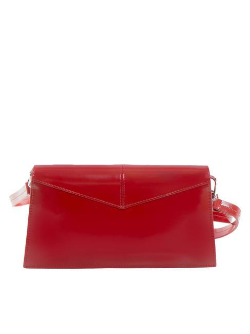SALIS Pochette in pelle lucida cherry - Portafogli Donna