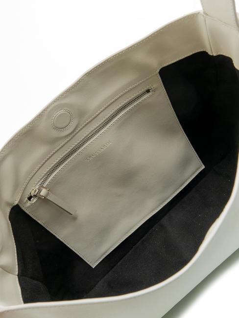 OBELIA Borsa a spalla in pelle riciclata off-white - Borse Donna
