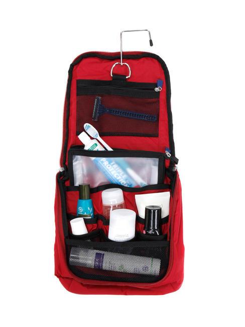 GLOBAL TA Toilet kit con gancio ROSSO - Accessori Viaggio