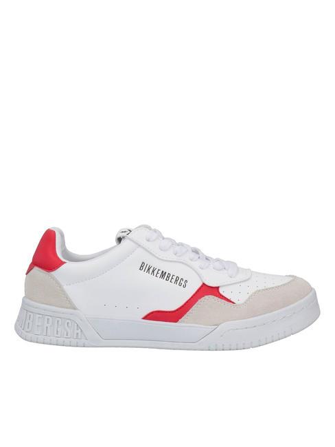 BASKET Sneakers in pelle ghiaccio/rosso - Scarpe Uomo