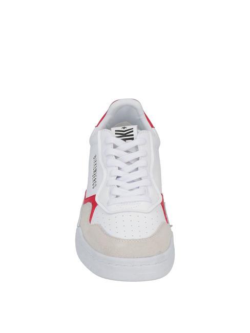 BASKET Sneakers in pelle ghiaccio/rosso - Scarpe Uomo