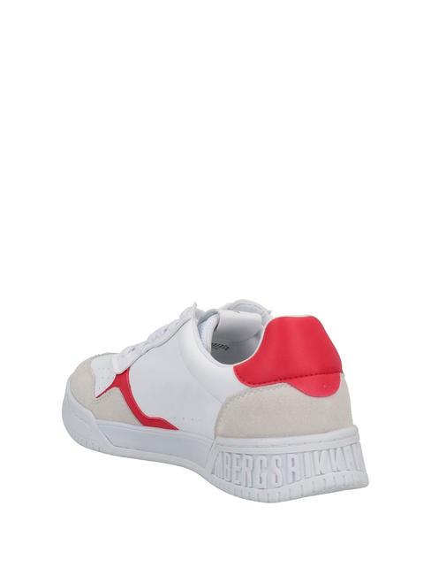 BASKET Sneakers in pelle ghiaccio/rosso - Scarpe Uomo