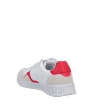 BIKKEMBERGS BASKET Sneakers in pelle ghiaccio/rosso - Scarpe Uomo - 4