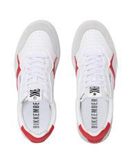 BIKKEMBERGS BASKET Sneakers in pelle ghiaccio/rosso - Scarpe Uomo - 5