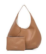 GIANNI CHIARINI EUFORIA Sacca in pelle con pouch toffee-bianco - Borse Donna - 2