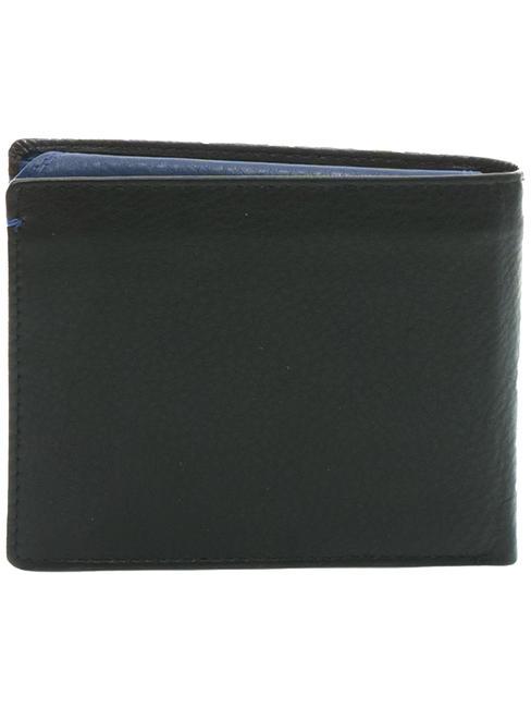 COLOR WALLET Portafoglio in pelle, con portamonete black/navy - Portafogli Uomo