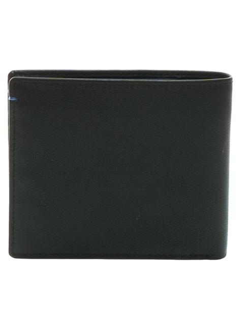 COLOR WALLET Portafoglio in pelle black/navy - Portafogli Uomo