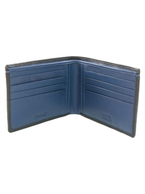 COLOR WALLET Portafoglio bicolor in pelle black/navy - Portafogli Uomo
