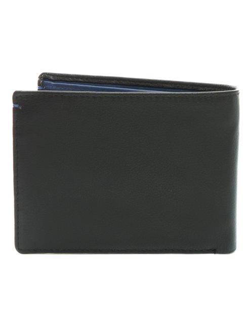 COLOR WALLET Portafoglio bicolor in pelle black/navy - Portafogli Uomo