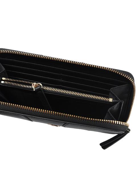 YUMA Portafoglio grande zip around NERO - Portafogli Donna
