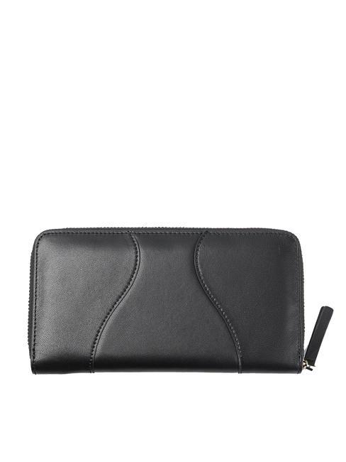 YUMA Portafoglio grande zip around NERO - Portafogli Donna
