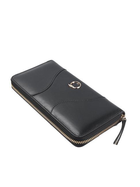 YUMA Portafoglio grande zip around NERO - Portafogli Donna