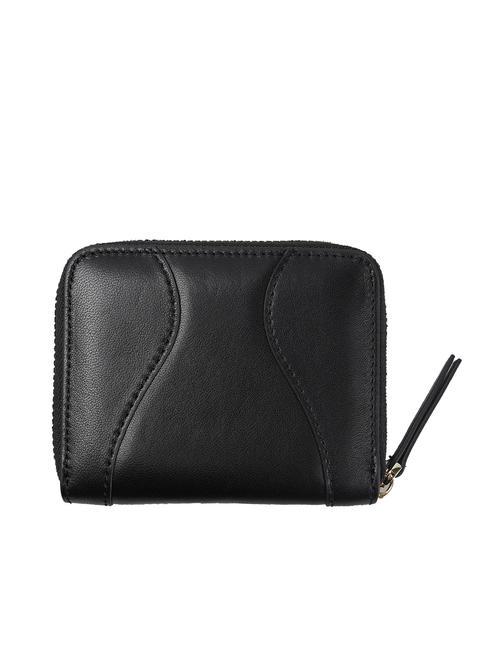 YUMA Portafoglio piccolo zip around pelle NERO - Portafogli Donna