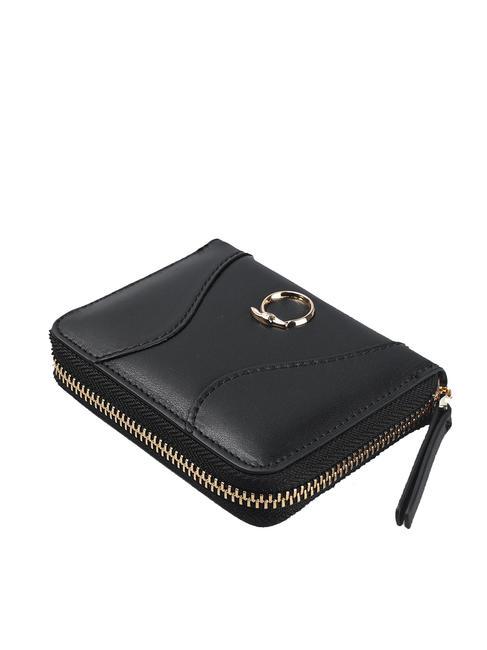 YUMA Portafoglio piccolo zip around pelle NERO - Portafogli Donna