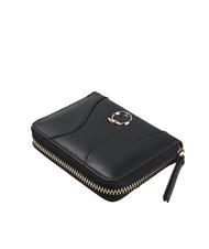 TRUSSARDI YUMA Portafoglio piccolo zip around pelle NERO - Portafogli Donna - 4