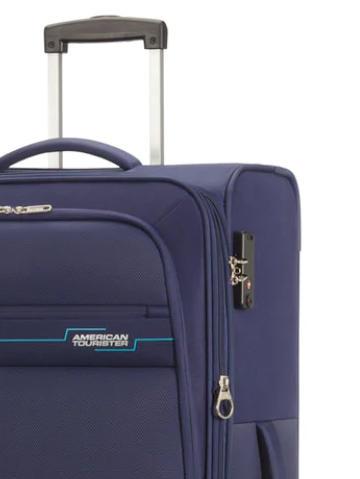 DEEP DIVE Trolley medio espandibile navy/blue - Trolley Semirigidi