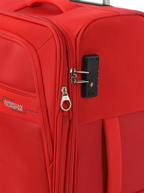 DEEP DIVE Set 3 trolley:cabin, medio e grande espandibili red/grey - Set Trolley