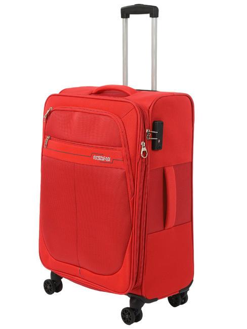 DEEP DIVE Set 3 trolley:cabin, medio e grande espandibili red/grey - Set Trolley
