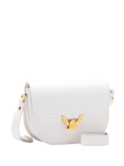 DEW Borsa tracolla pelle martellata brillant white - Borse Donna