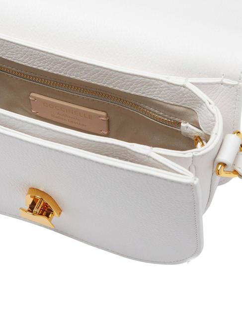 DEW Borsa tracolla pelle martellata brillant white - Borse Donna
