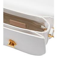 COCCINELLE DEW Borsa tracolla pelle martellata brillant white - Borse Donna - 5