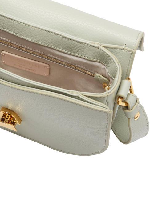DEW Borsa tracolla pelle martellata celadon green - Borse Donna