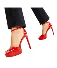 GUESS CAMPIONARIO - ALDEN2 Sandali alti ROSSO - Scarpe Donna - 7