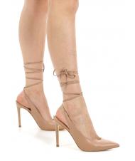 GUESS CAMPIONARIO - BRIOLA D&eacute;collet&eacute; in pelle  BEIGE - Scarpe Donna - 5