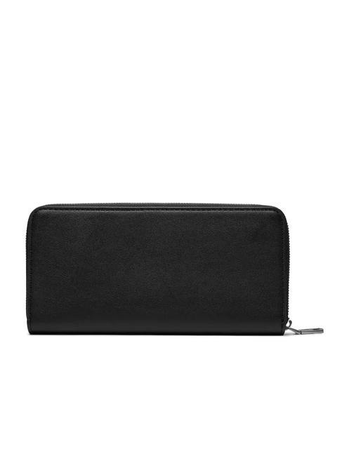 LETTERING LOGO Portafoglio grande zip around black/metallic logo - Portafogli Donna