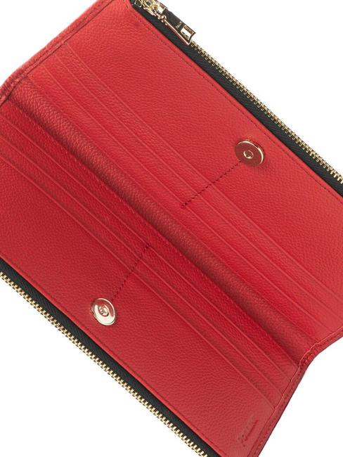 HERITAGE CLASSIC  Portafoglio double zip nero lacca - Portafogli Donna