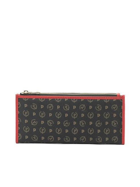 HERITAGE CLASSIC  Portafoglio double zip nero lacca - Portafogli Donna
