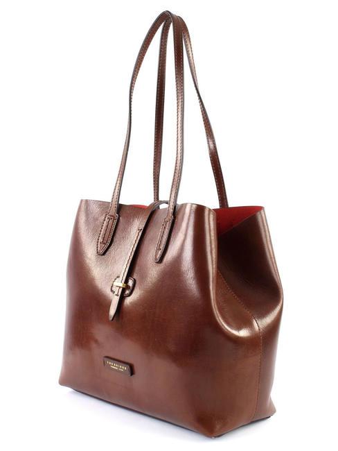 DALSTON Shopping bag in pelle con bustina MARRONE - Borse Donna