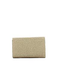 BORBONESE CLASSICA MEDIUM Portafoglio in tessuto riciclato e pelle sabbia - Portafogli Donna - 4