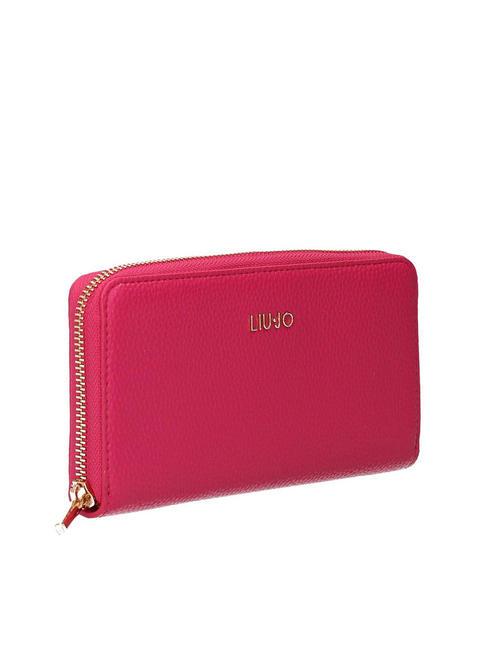 CALIWEN Portafoglio grande zip around dark fuxia - Portafogli Donna