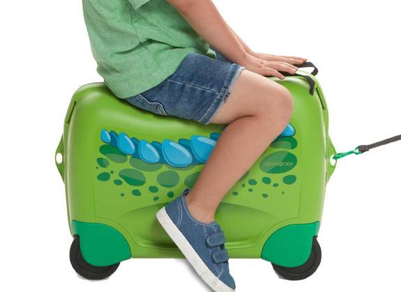 DREAM2GO Trolley kids cavalcabile dinosaur d. - Bagagli a mano