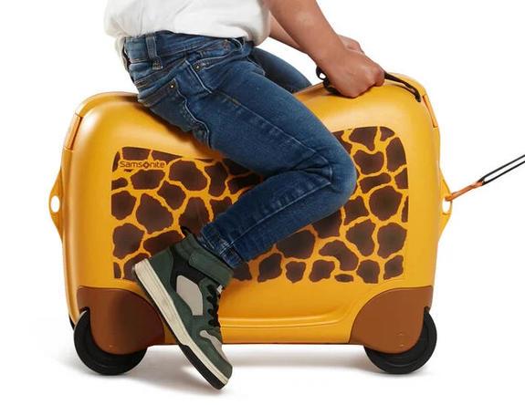 DREAM2GO Trolley kids cavalcabile giraffe g. - Bagagli a mano