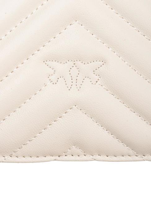 CLASSIC LOVE ONE Borsa in pelle nappa bianco seta-antique gold - Borse Donna