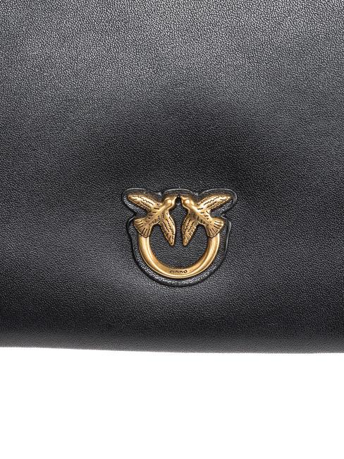 FLAT CLASSIC Pochette con tracolla catena nero-antique gold - Borse Donna