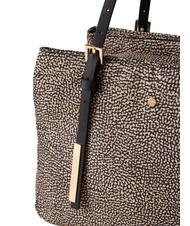 BORBONESE L'ECOLE NYLON Shopper a spalla, con tracolla OP/NATURALE/NERO - Borse Donna - 4