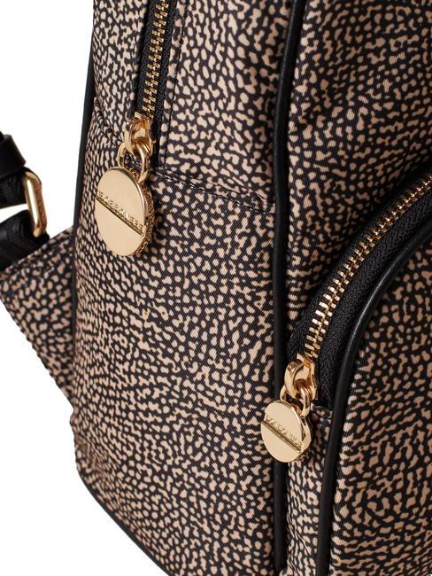 MEDIUM ECO LINE Zaino rotondo con tasca OP/NATURALE/NERO - Borse Donna