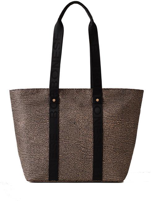 SHOPPER MEDIUM ECO LINE Borsa a spalla OP/NATURALE/NERO - Borse Donna