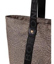 BORBONESE SHOPPER MEDIUM ECO LINE Borsa a spalla OP/NATURALE/NERO - Borse Donna - 4
