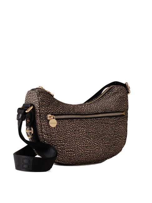 HOBO LUNA MINI ECO LINE Borsa sacca a tracolla OP/NATURALE/NERO - Borse Donna