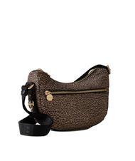 BORBONESE HOBO LUNA MINI ECO LINE Borsa sacca a tracolla OP/NATURALE/NERO - Borse Donna - 2