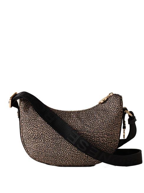HOBO LUNA MINI ECO LINE Borsa sacca a tracolla OP/NATURALE/NERO - Borse Donna